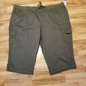 Terra & Sky 5x 32w 34w army green capris